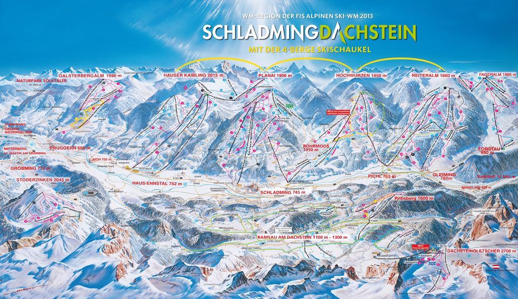 Haus Alpina Ski In & Ski Out Schladming Bagian luar foto